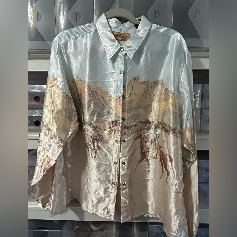 Wrangler Silky Light Blue Shirt